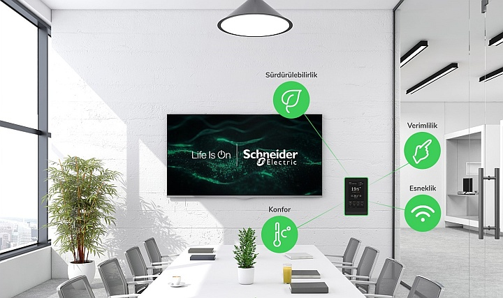 Schneider Electric, SpaceLogic™ Dokunmatik Ekranlı Oda Kontrolörü